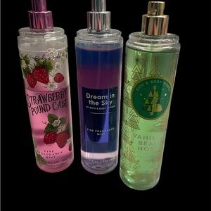 Bath and body fine fragrance bundle